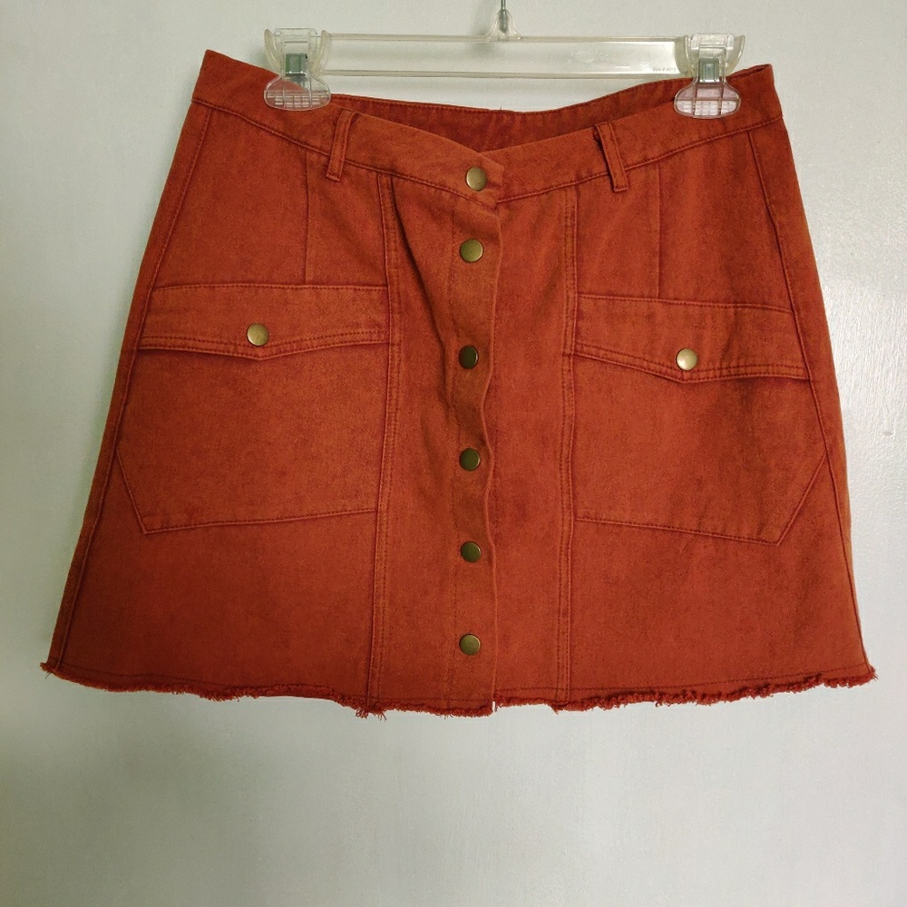 She + Sky High Waisted Denim Mini Skirt 🍁